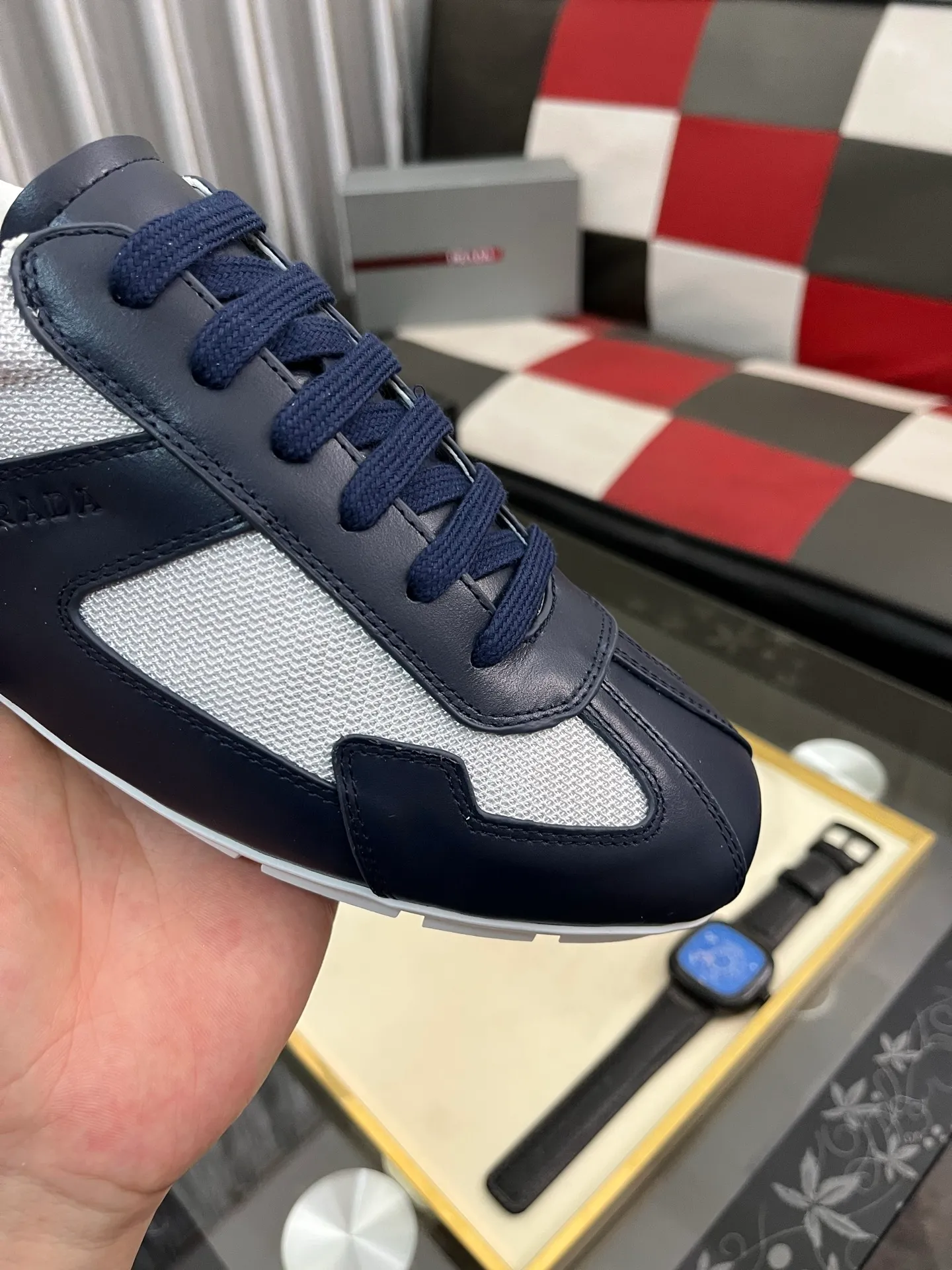Men's men's shoes 💰458⌚️⌚️prada: new spring and summer casual shoes, sports sneakers, fabric: imported cowhide, lining: original lining, sole: original sole, size: 38-444️⃣colors available